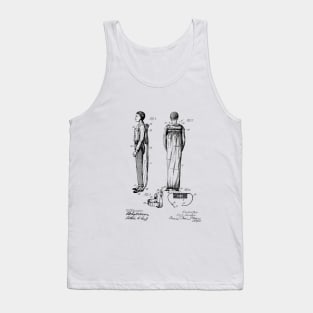 Parachute Vintage Patent Hand Drawing Tank Top